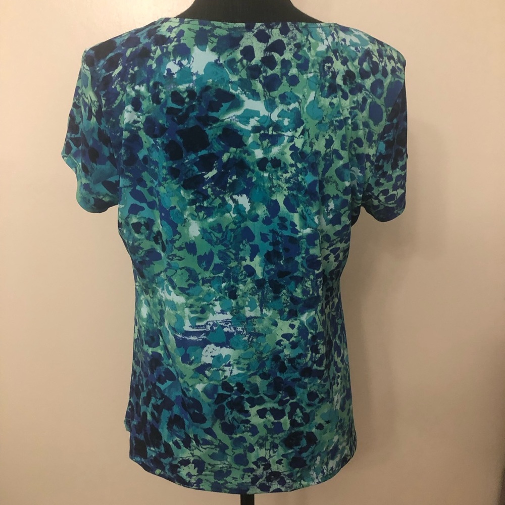 Ruby Rd. Blue Green Top Medium - Picture 4 of 4